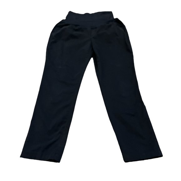 GAP Black MATERNITY Best Girlfriend Pants Trousers Size 10 Pull On - Picture 1 of 11